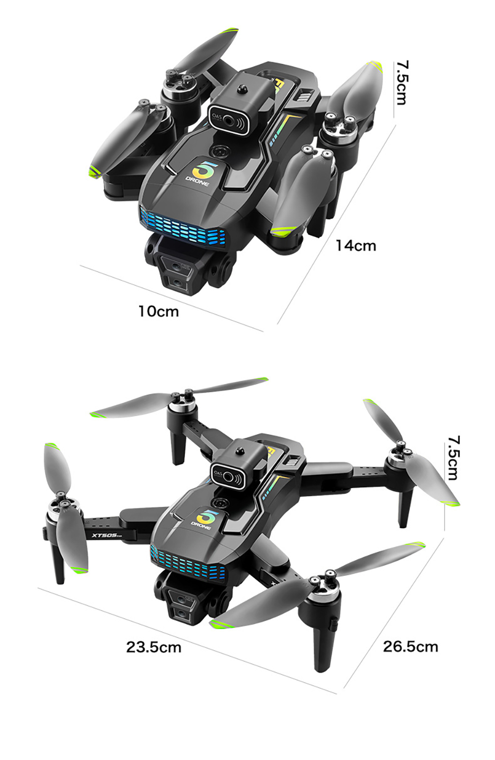 LSRC-XT505-GPS-5G-WiFi-FPV-mit-720P-HD-Dual-Kamera-Servo-Gimbal-360deg-Hindernisvermeidung-optischen-2018253-24